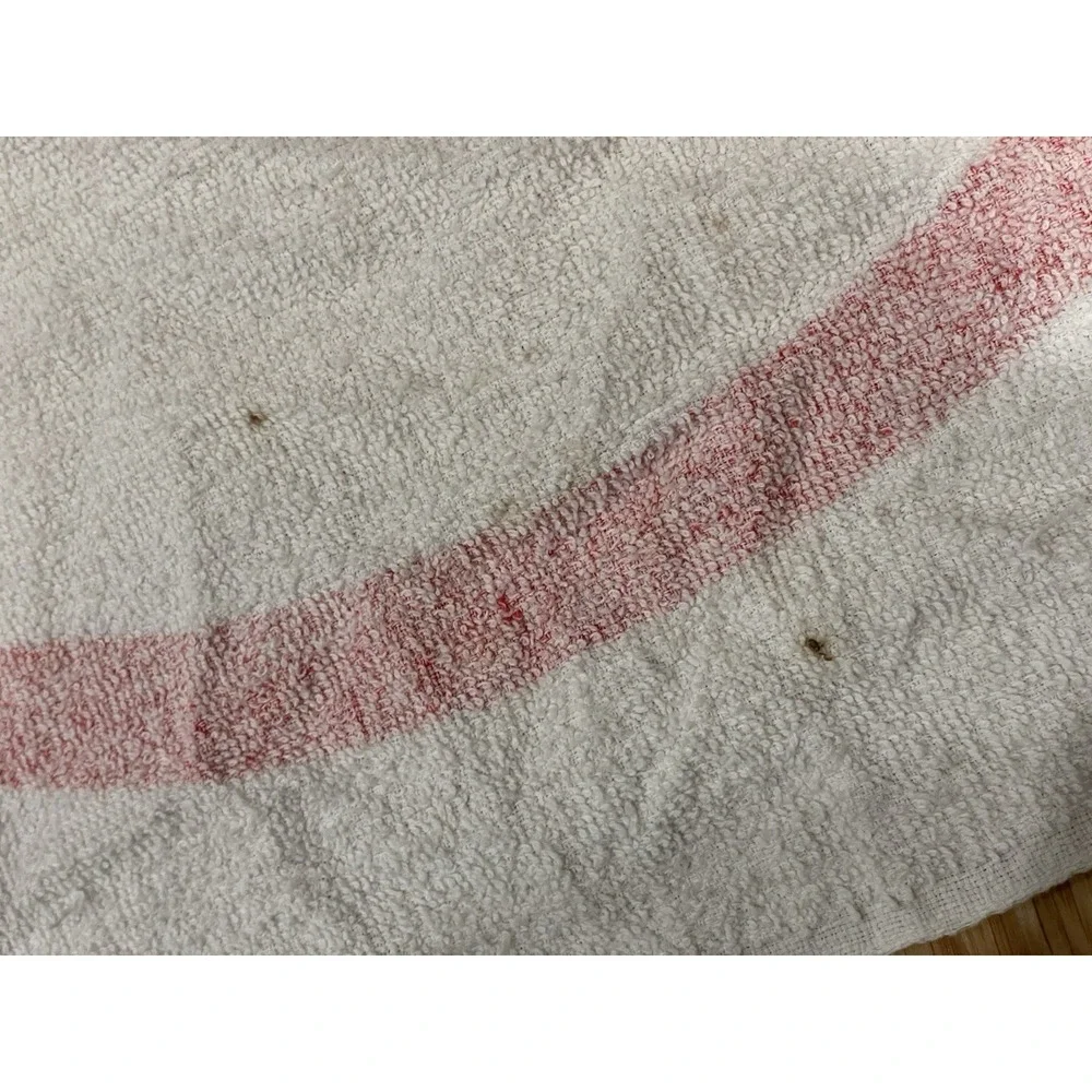 Vtg‎ Boston Red Sox Beach Towel Cracker Barrel Cheese Kraft White Cotton Promo